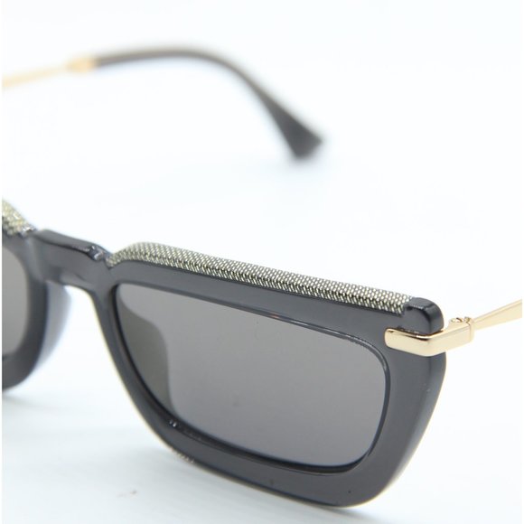 Jimmy Choo Black and Gold Sunglasses main image 6
